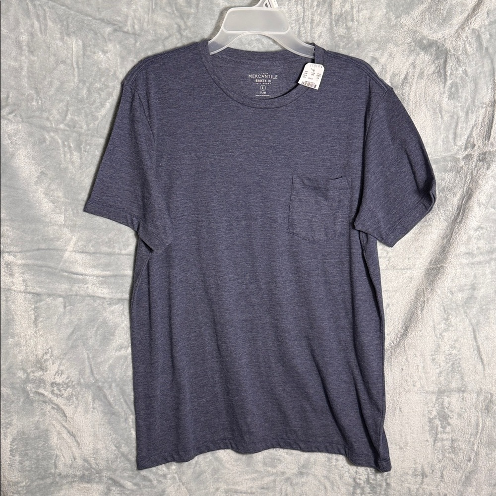 J. Crew shirt NWT size Large Navy Heather T-Shirt sim fit lightweight